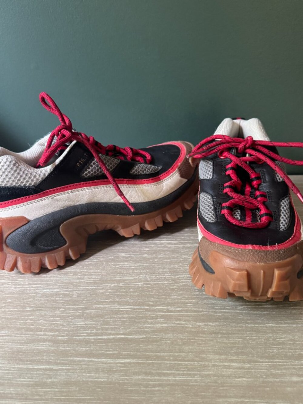Axel Arigato x CAT Excelsior Sneakers Black/Red Trail Chunky US 6